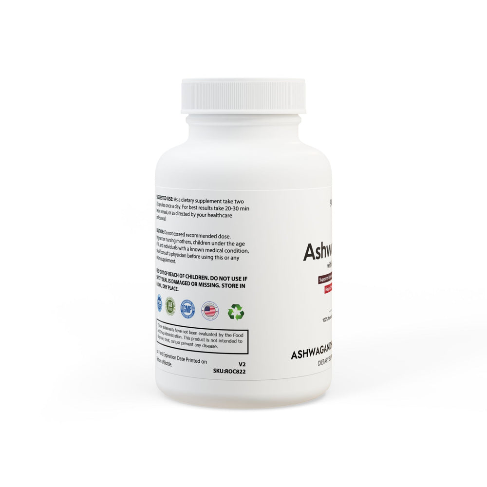 Ashwagandha with Black Pepper Supplement (60 capsules)
