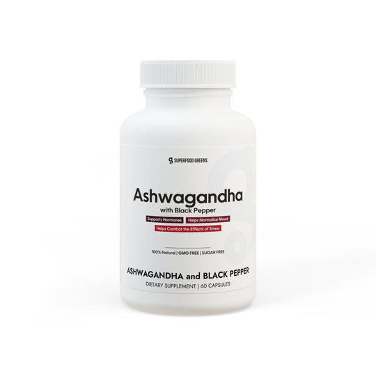 Ashwagandha with Black Pepper Supplement (60 capsules)