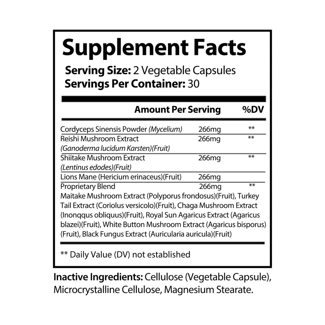 Mushroom Immune Booster (60 Capsules)