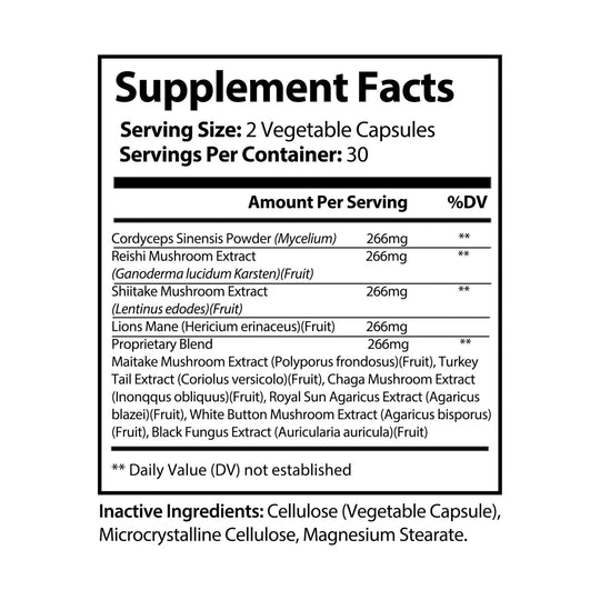 Mushroom Immune Booster (60 Capsules)
